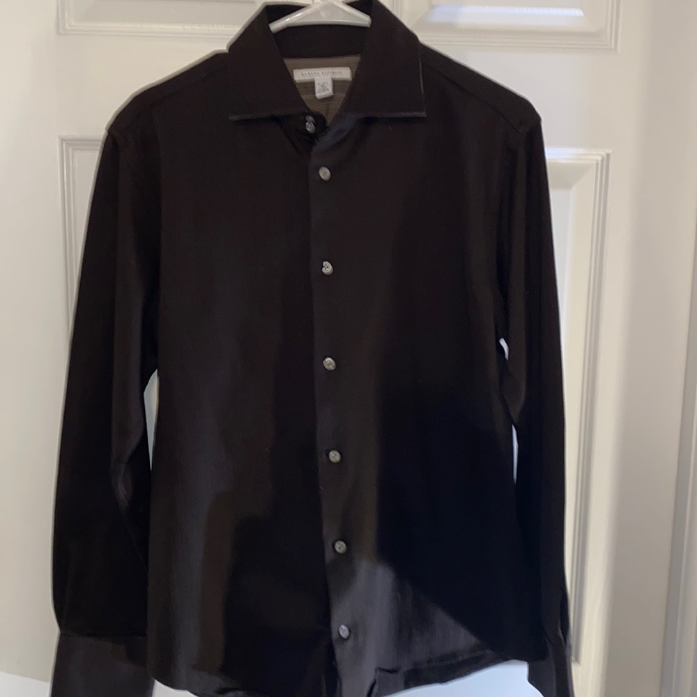 Banana Republic Men’s Long Sleeve Shirt Brown Size 15-15 1/2 Button Up